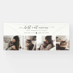Best Cat Mom: Custom Mother's Day Cat Photo Banner