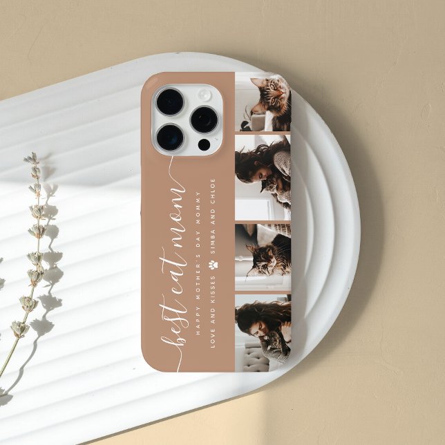 Best Cat Mom: Custom Mother's Day Cat Photo Case-Mate iPhone Case (Creator Uploaded)