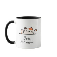 Best cat mom custom script Mug