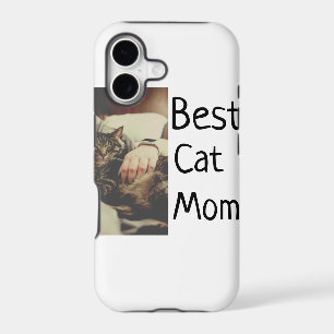 Best cat mom dad add cat photo name gift template 