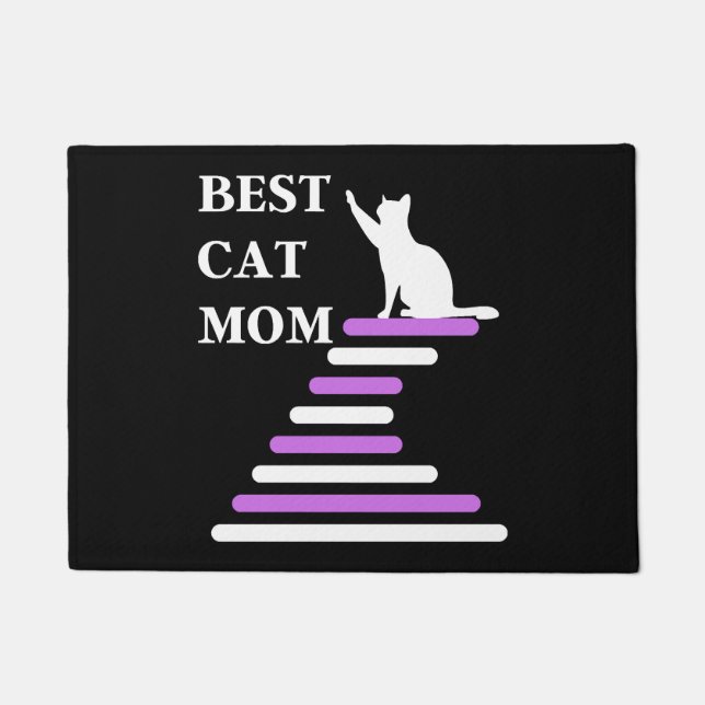 Best Cat Mom    Doormat (Front)