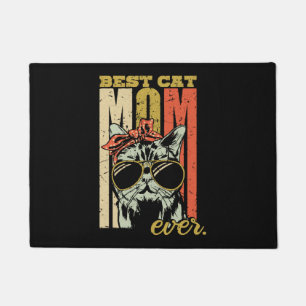 Best cat mom ever cat cat mom gift doormat