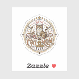 Best Cat Mom Ever Cat Mom Dad Parent Vintage Vecto