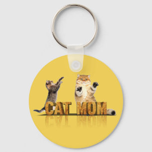 Best cat mom ever cat mom gift keychain