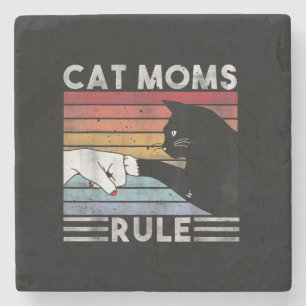 Best Cat Mom Ever Cat Mom Present Stone Coaster