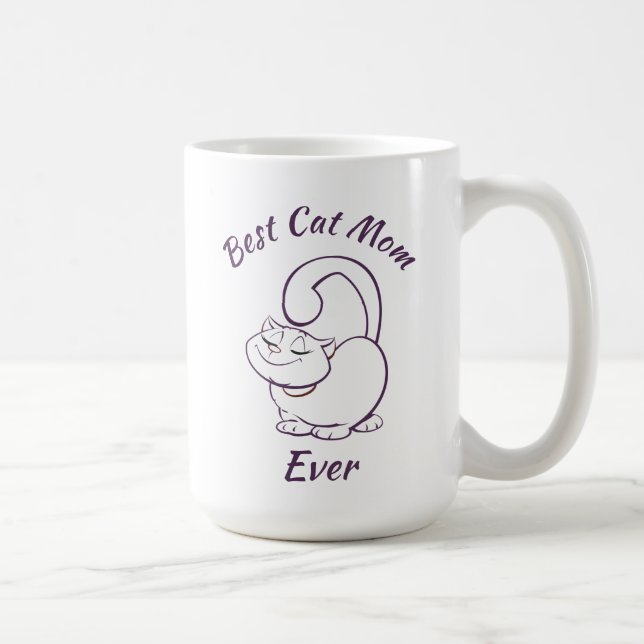 Best Cat Mom Ever Coffee Mug (Right)