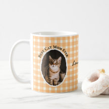 Best Cat Mom Ever Custom Funny Cute 2 Pet Photos 