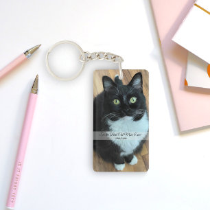 Best Cat Mom Ever Custom Photo & Text Keychain