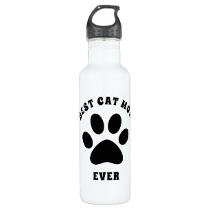 Best Cat Mom Ever Custom Text Personalized 710 Ml Water Bottle