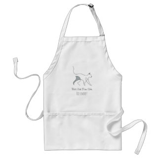 Best Cat Mom Ever Elegant Timeless Personalised Standard Apron