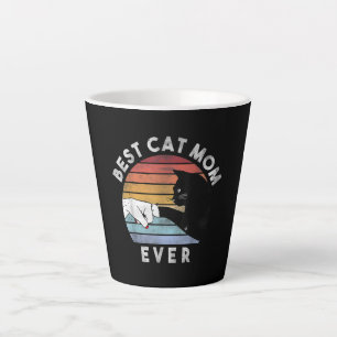 Best Cat Mom Ever Funny Cat Mom Gift Latte Mug