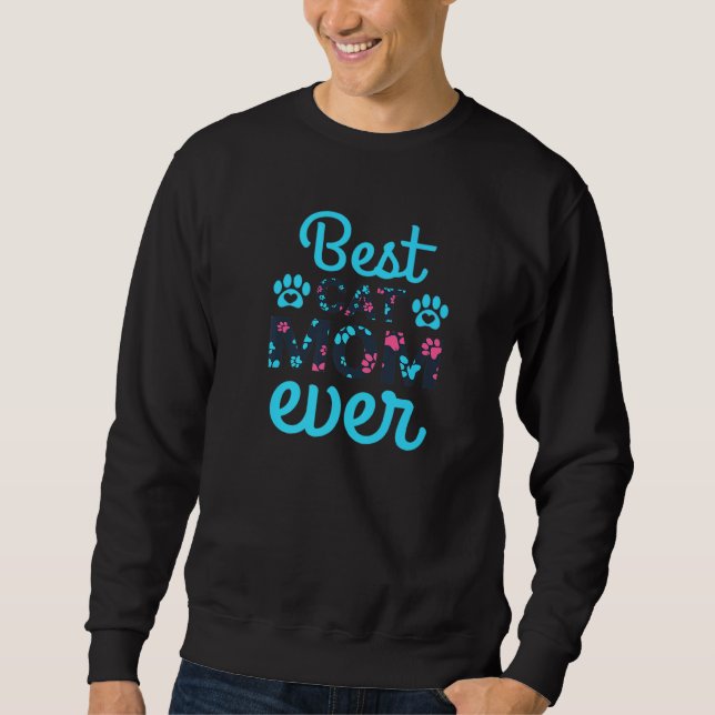 Best Cat Mom Ever  Funny Cat Sweatshirt (Front)