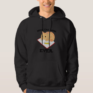 Best Cat Mom Ever, Funny Cat Writing in Notebook Hoodie