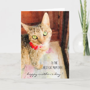Best Cat Mom Ever! Happy Mother's Day! Card
