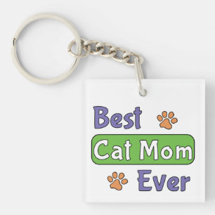 Best Cat Mom Ever Keychain