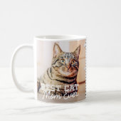 Best Cat Mom Ever Modern Custom Photo and Cat Name Coffee Mug (Left)