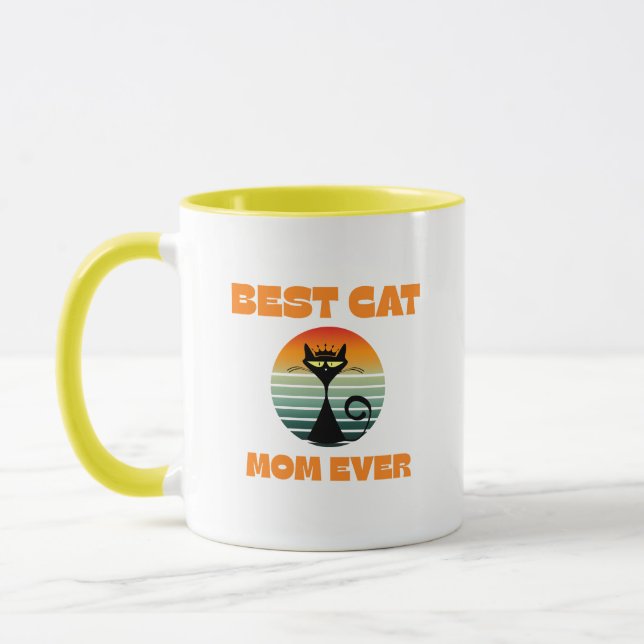 Best Cat Mom Ever Mug (Left)