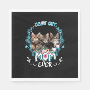 Best Cat Mom Ever Napkin