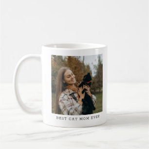 Best Cat Mom Ever Personalized Photo Gift for Her Coffee Mug