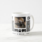 BEST CAT MOM EVER Photo Collage Personalized Coffee Mug (Front Right)