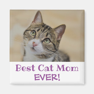 Best Cat Mom Ever Photo Magnet