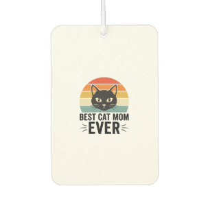 Best Cat Mom Ever Retro Cat Face Vintage Design_1 Air Freshener