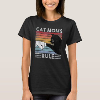 Best Cat Mom Ever  Retro Cat Mom  Cat Moms Rule T-Shirt