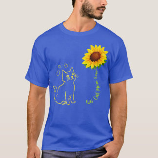 Best Cat Mom Ever Sunflower Cat Mom Sunflower Moth T-Shirt