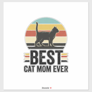 Best Cat Mom Ever Vintage Black Cat Retro Design_1