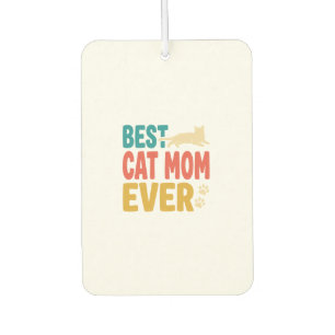 Best Cat Mom Ever Vintage Cat Lover Design_1 Air Freshener