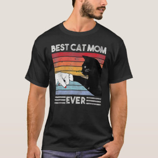 Best Cat Mom Ever Vintage Cat Mom Mother's Day 20 T-Shirt