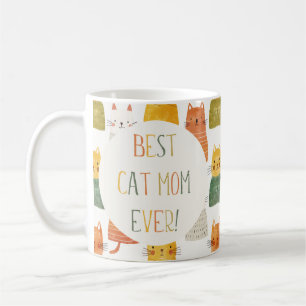  Best Cat Mom Ever Whimsical Photo Coffee Mug