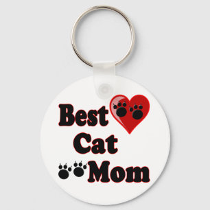 Best Cat Mom Merchandise for Mother's Keychain