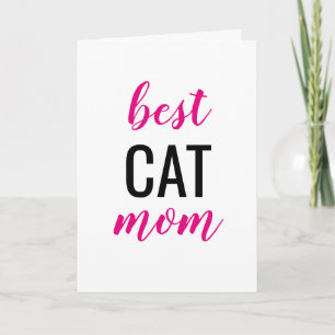 Best Cat Mom Mother's Day Card