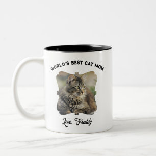 Best Cat Mom Ornate Border Mug