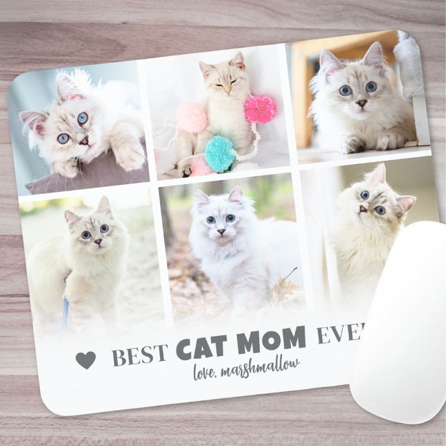 Best Cat Mom Pet Photo Mouse Pad (Best Cat Mom Pet Photo Mouse Pad)