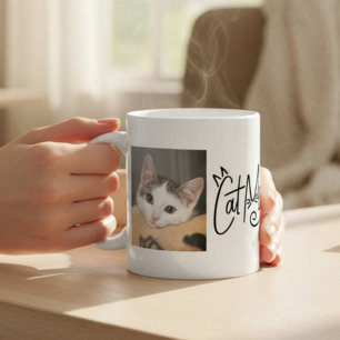 Best Cat Mom Photo Coffee Mug