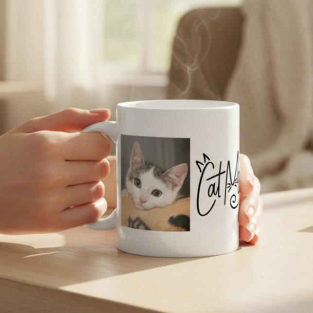 Best Cat Mom Photo Coffee Mug (Creator Uploaded)