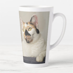 Best Cat Mom Photo Latte Mug