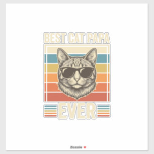 Best Cat Papa Ever Vintage Cat Shirt Design_1
