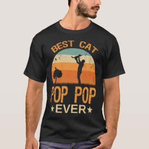 Best Cat POP POP Ever Retro Vintage T-Shirt