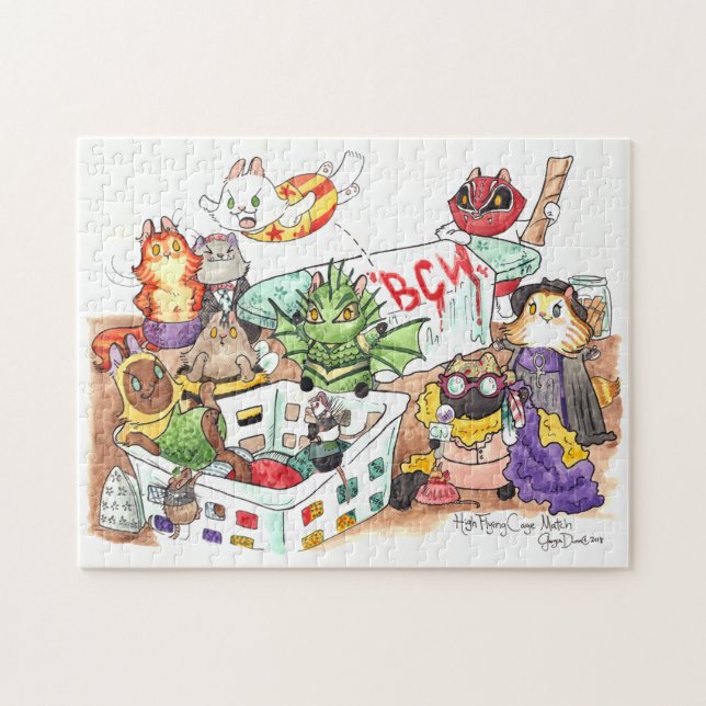 BEST CAT WRESTLING! BCW! BCW! JIGSAW PUZZLE (Horizontal)