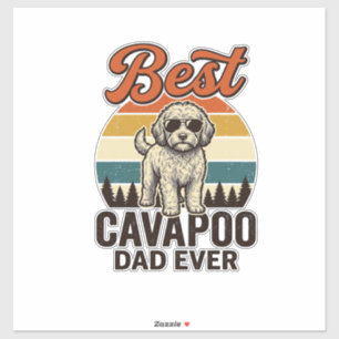 Best Cavapoo Dad Ever Vintage Dog Shirt Design_1