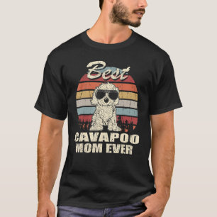 Best Cavapoo Mom Ever Vintage Retro T-Shirt