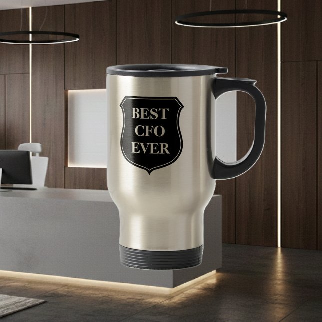 Best CFO ever travel mug with quote (cfo travel mug)