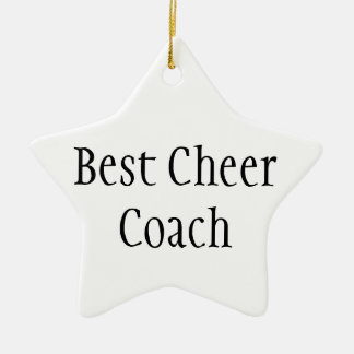 Best Cheer Coach Ceramic Ornament