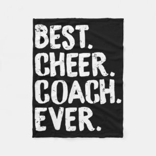 Best Cheer Coach Ever Cheerleading Squad Teacher F Fleece Blanket