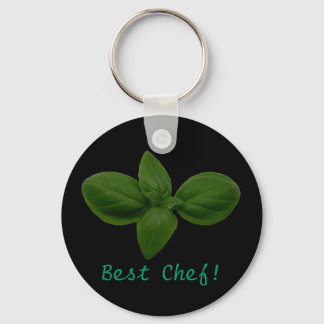 Best Chef! Basil Leaf Keychain