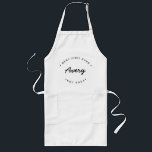 Best Chef Ever Established year Custom Name Long Apron<br><div class="desc">Lots of talent coming out of that kitchen. Encourage the Best Chef Ever in your life to keep the delicious food coming with this personalized,  modern and unique apron. Customize the words and established year as you need. 
Make for a great gift.</div>