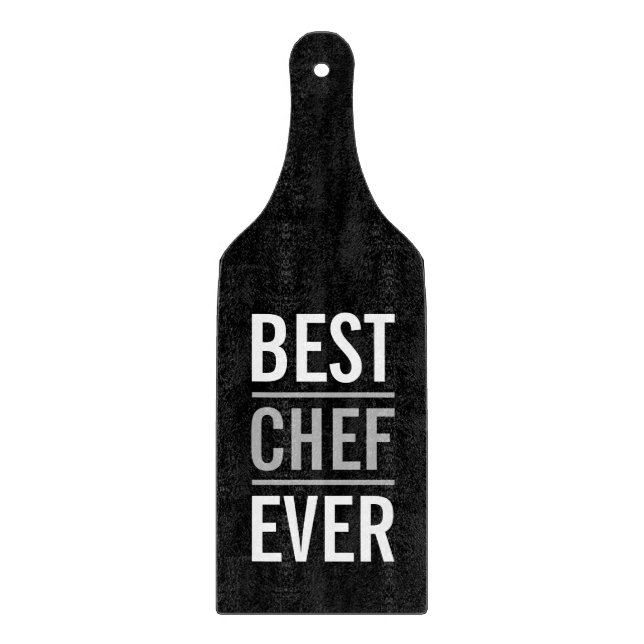 Best Chef Ever | Modern Minimalist Cutting Board (Front)